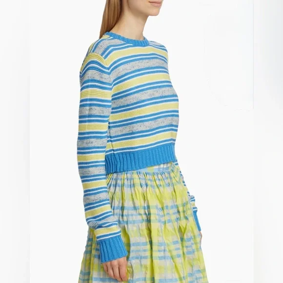 ROSIE ASSOULIN Striped Knit Cotton Jumper - size Large - Pristine Condition - Picture 16 of 16